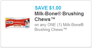 Milk Bone Brushing Chews Coupon