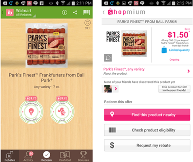 Ibotta and Shopmium Deals