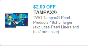 Tampax Coupon