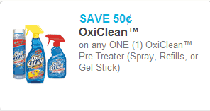 Oxi Clean Pre Treater Coupon