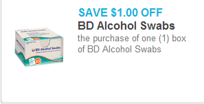 BD Alcohol Swabs Coupon