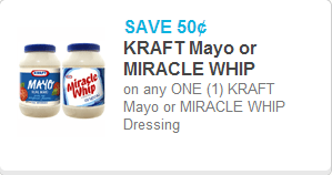 Kraft Mayo or Miracle Whip Coupon