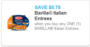Barilla Entree Coupon Barilla Entree Coupon