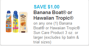 Banana Boat Coupon