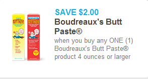 Boudreaux's Butt Paste Coupon
