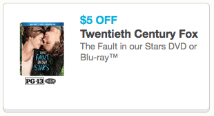 The Fault in Our Stars Coupon