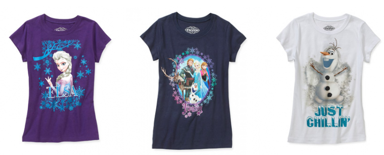 Disney Frozen Tee Shirts On Clearance $4.50 (Reg. $7.97)!
