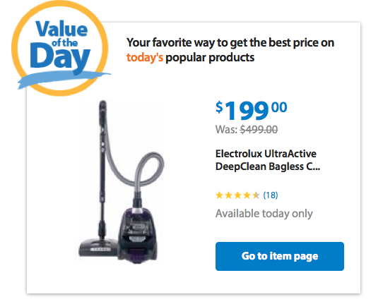 Electrolux UltraActive DeepClean Bagless Canister Vacuum Only $199 + FREE Shipping (Reg. $499)!
