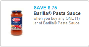Barilla Pasta Sauce Coupon