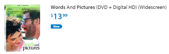 Words & Pictures DVD Coupon