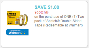 scotch double sided tape coupon