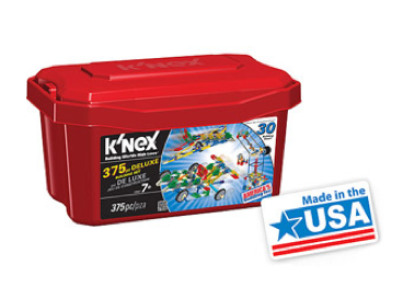 K'NEX 375 Piece Deluxe Value Tub Only $11 + FREE Store Pick Up (Reg. $19.97)!