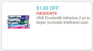 fixodent coupon