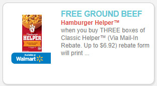 free meat wyb hamburger helper coupon