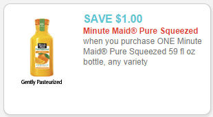 minute maid pure squeezed juice coupon