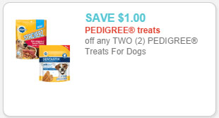 pedigree dog treats coupon
