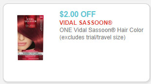 vidal sassoon hair color coupon