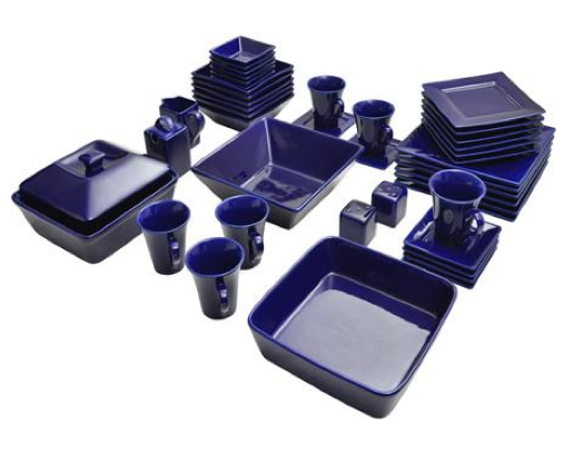 45-Piece Strawberry Street Nova Square Banquet Dinnerware Set Only $59 + FREE Shipping!