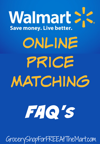 Walmart Online Price Matching FAQ's