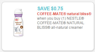 coffee-mate natural bliss coupon