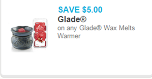 Glade Wax Melts Warmer Coupon