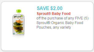 sprout organic baby food pouches coupon