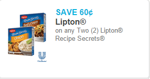 Lipton Soup or Recipe Secrets Starting at $.86 at Walmart!
