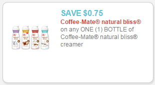 coffee-mate natural bliss coupon