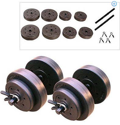 Gold’s Gym 40-Pound Vinyl Dumbbell Set Just $19.77