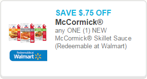 McCormick Skillet Sauces Coupon