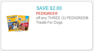 pedigree dog treats coupon