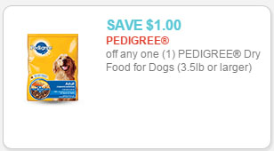 pedigree dog food coupon