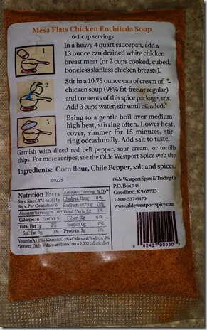 Olde Westport Enchilada Soup Seasoning Recipe