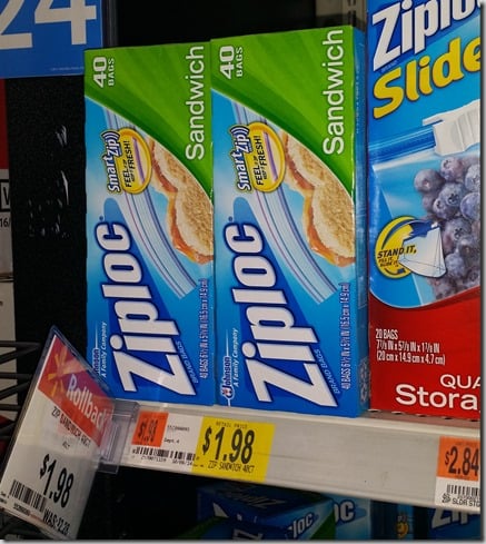 Ziploc Bags Just $.48 at Walmart!