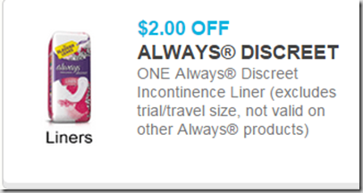 Always Dscreet Coupon Always Dscreet Coupon