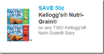 Kellogg's Nutri-Grain Bar Coupon
