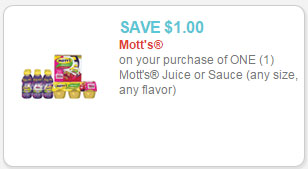 mott's applesauce coupon
