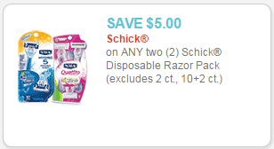 schick coupon