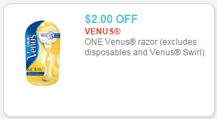 venus razor coupon