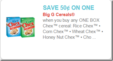 Chex Cereal Chex Cereal