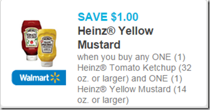 Heinz Ketchup and Mustard Coupon