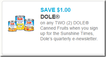 Dole Coupon