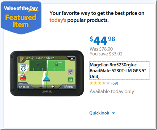 Walmart Values of the Day: Tent and Pushlight Just $12.98 or Magellan GPS Unit for $44.98!