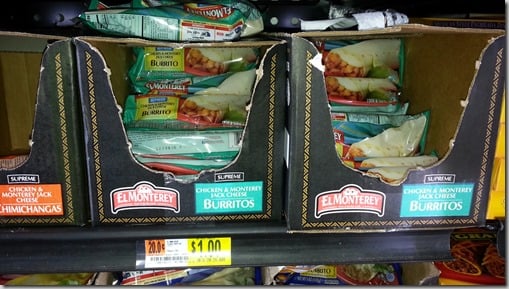 El Monterey Burritos Just $.67 at Walmart!