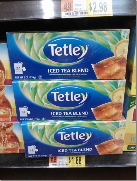 FREE Tetley Tea with Overage at Walmart!