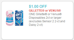 gillette razor coupon