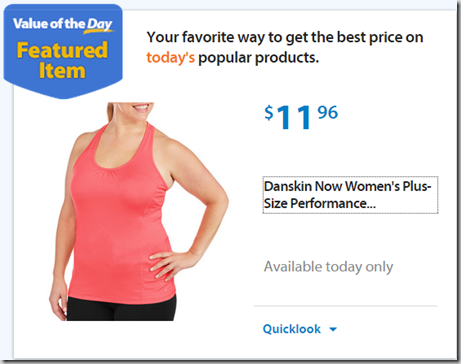 Walmart Value of the Day: Danskin Shorts for $8.86 and Shirts for $11.96!