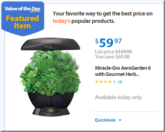 Walmart Values of the Day: Kiddieland Disney Toy for $39.97 or Miracle-Gro Herb Garden for $59.97!