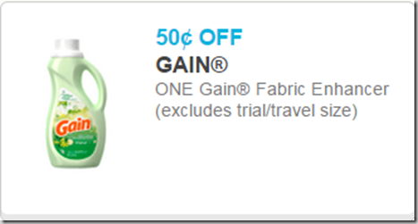 New Printable Coupons for Gain, Bounce and Downy