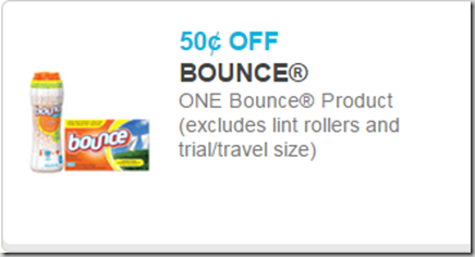 New Printable Coupons for Gain, Bounce and Downy